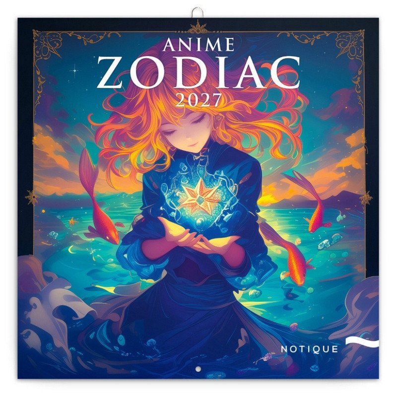 Kalendář 2027 poznámkový: Anime Zodiac, 30 x 30 cm – -