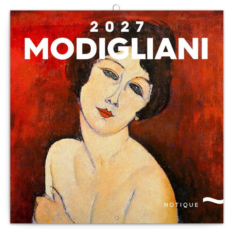 Kalendář 2027 poznámkový: Amedeo Modigliani, 30 x 30 cm – -