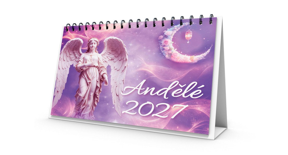 Kalendář Andělé 2027 - stolní – Jitka Saniová