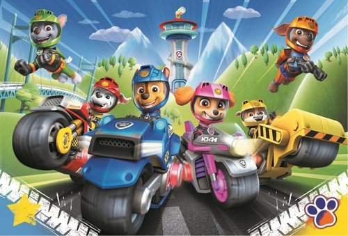 Puzzle Tlapková patrola - Na motorkách 100 dílků