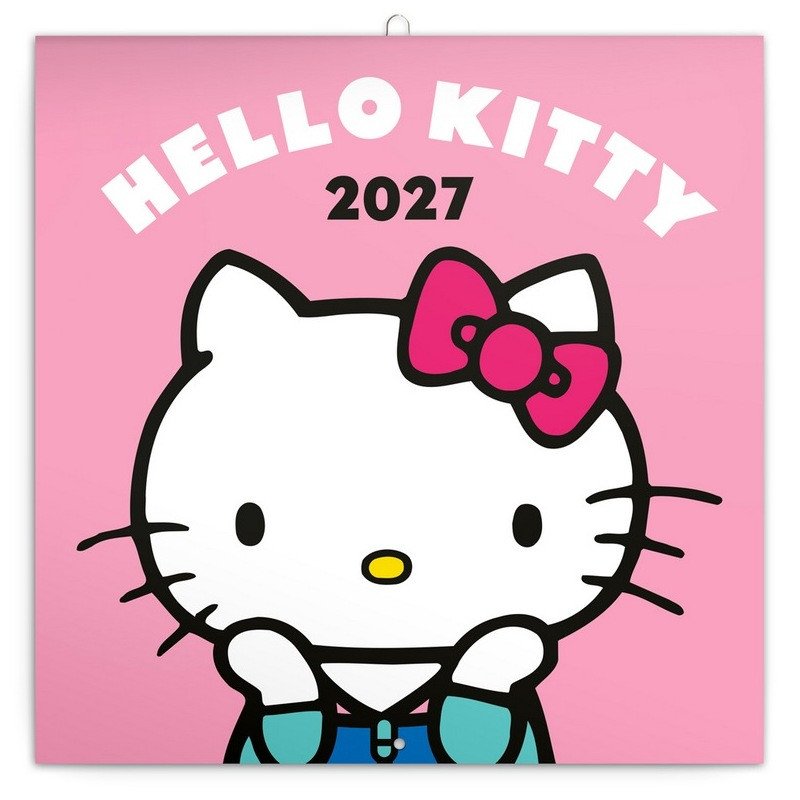 Kalendář 2027 poznámkový: Hello Kitty , 30 x 30 cm