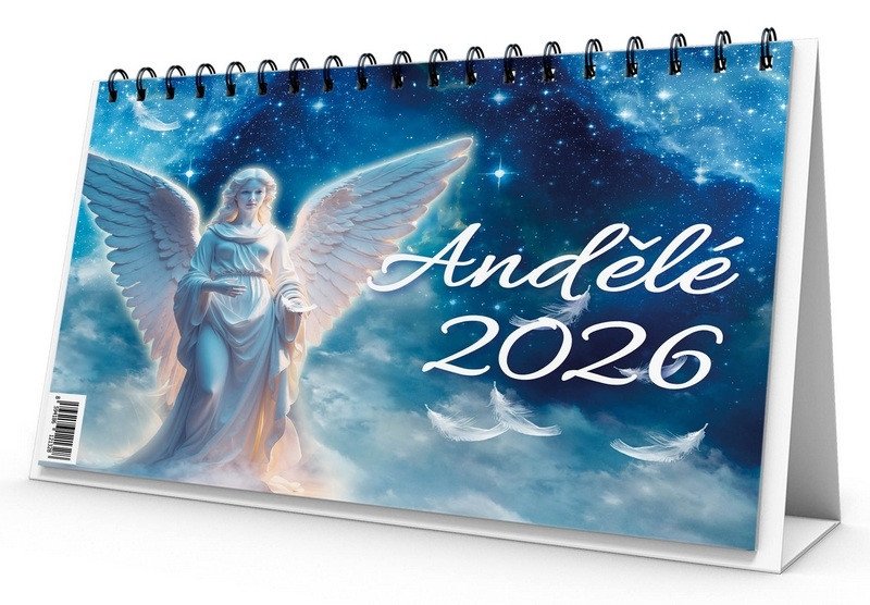 Kalendář 2026 Andělé - stolní – Jitka Saniová