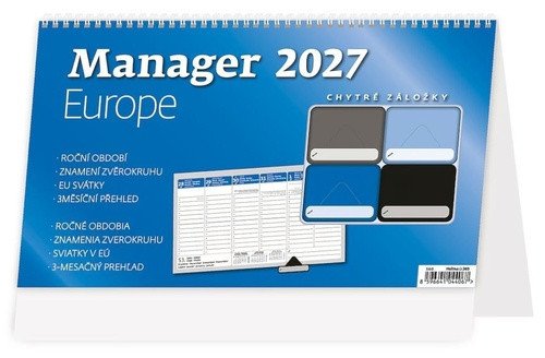 Kalendář stolní 2027 - Manager Europe