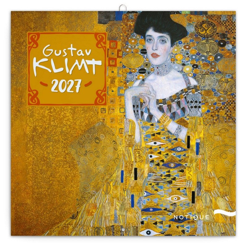 Kalendář 2027 poznámkový: Gustav Klimt 2027, 30 x 30 cm – -