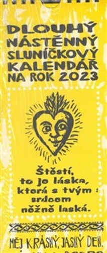 Dlouhý nástěnný sluníčkový kalendář na rok 2023 – Honza Volf