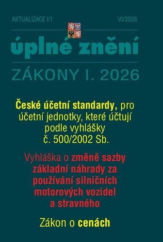 Aktualizace české účetní standardy, Zákon o cenách