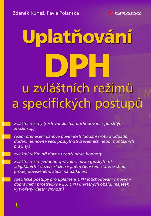 Uplatňování DPH u zvláštních režimů a specifických postupů – Zdeněk Kuneš