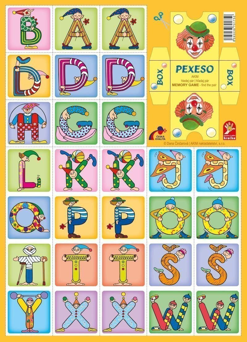 Abeceda - pexeso – Zimová Dana
