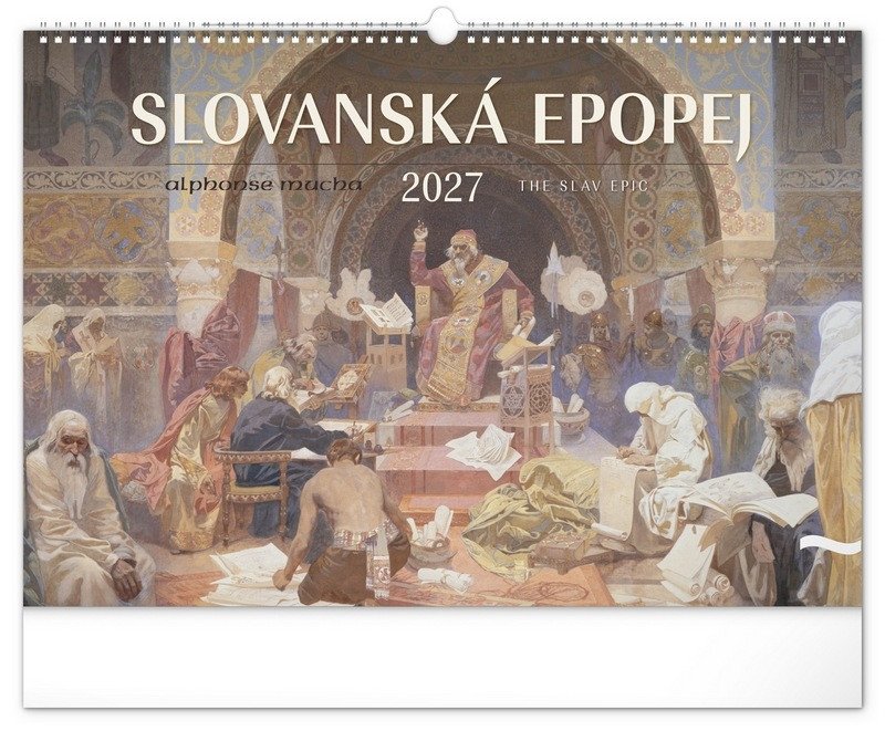 Kalendář 2027 nástěnný: Slovanská epopej - Alfons Mucha, 48 x 33 cm – -