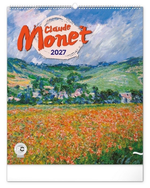 Kalendář 2027 nástěnný: Claude Monet, 48 x 56 cm