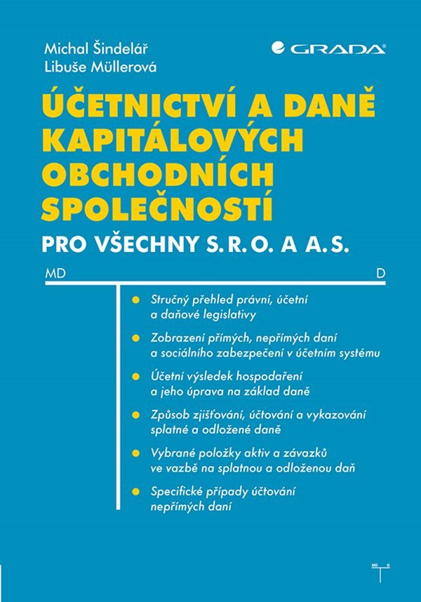 Účetnictví a daně kapitálových obchodních společností pro všechny s. r. o. a a. s. – Libuše Müllerová, Michal Šindelář