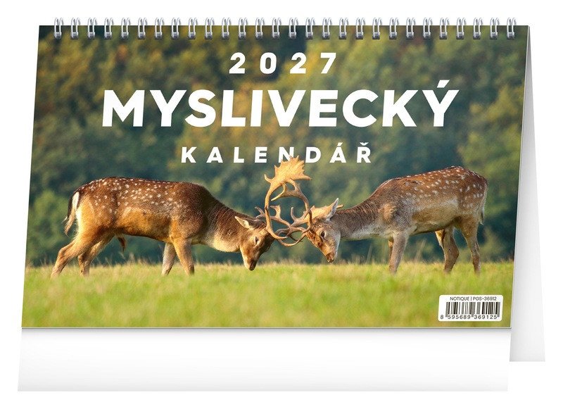 Kalendář 2027 stolní: Myslivecký, 23,1 x 14,5 cm