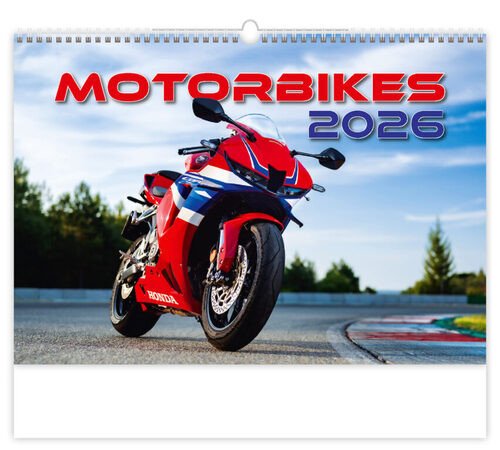 Kalendář nástěnný 2026 - Motorbikes