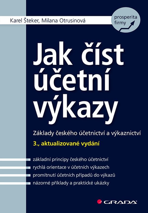 Jak číst účetní výkazy - Základy českého účetnictví a výkaznictví – Karel Šteker, Milana Otrusinová