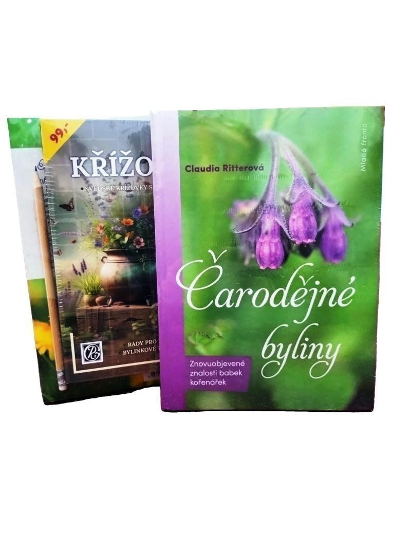Balíček Čarodějné byliny + křížovky s tužkou – Claudia Ritter