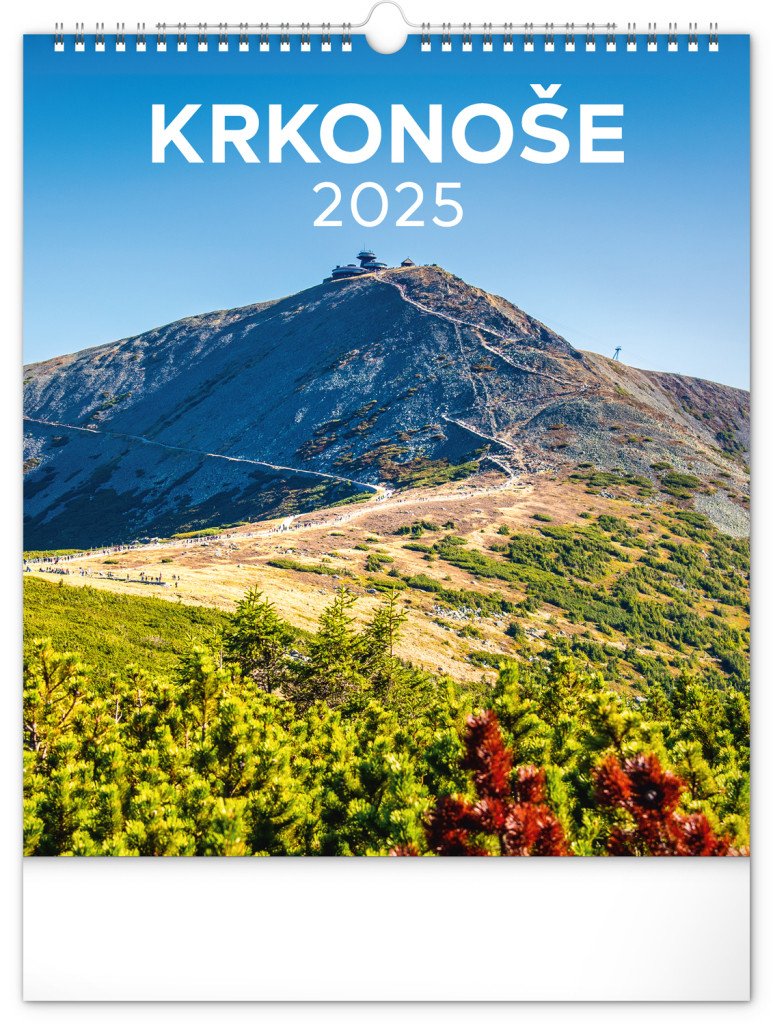 Kalendář 2025 nástěnný: Krkonoše, 30 × 34 cm