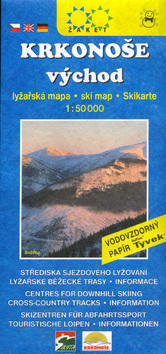 Krkonoše východ Lyžařská mapa - 1:50 000