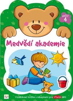 Medvědí akademie 4 - Vzdělávací knížka s nálepkami pro tříleté děti