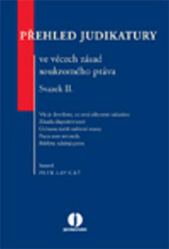 Přehled judikatury ve věcech zásad soukromého práva - Svazek II. - Petr Lavický
