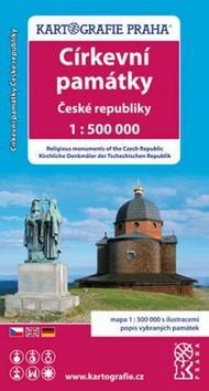 Církevní památky České republiky - 1: 500 000