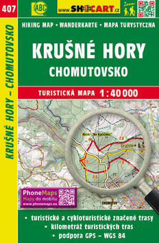 Krušné hory Chomutovsko 1:40 000 - Turistická mapa 407