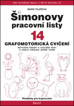 Šimonovy pracovní listy 14 - Grafomotorická cvičení - Marie Pilařová