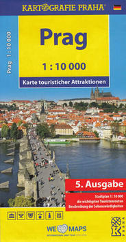 Prag 1:10 000 - Karte touristischer Attraktionen /1:10 tis.