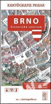 Brno Historické centrum - Kreslený plán města