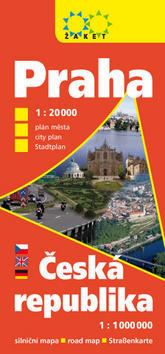 Praha Česká republik - Praha 1:20 000, ČR 1:1 000 000