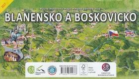 Blanensko a Boskovicko - Ručně malovaná mapa