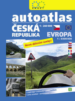 Autoatlas Česká republika + Evropa - 1:240 000 / 1:4 000 000