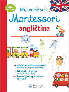 Můj velký sešit Montessori angličtina - Od 3 do 6 let - Lydie Barusseau