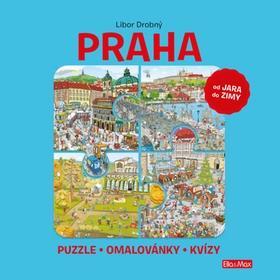 Praha - Puzzle - Omalovánky - Kvízy - Libor Drobný