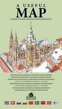 A useful map - of Prague center with 69 illustrated monuments - Daniel Pinta; Alois Křesla