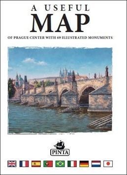 A useful map - of Prague center with 69 illustrated monuments - Daniel Pinta; Alois Křesla