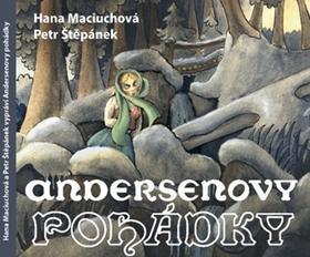 Andersenovy pohádky - obsahuje 2 CD - Hans Christian Andersen; Hana Maciuchová; Petr Štěpánek