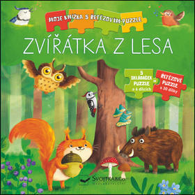 Zvířátka z lesa - Moje knížka s řetězovým puzzle - Monika Suska; Carola von Kesselová