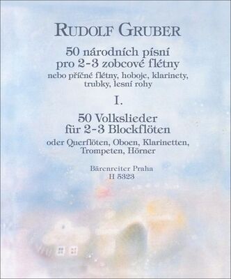 50 národních písní I. - pro 2-3 zobcové flétn - Rudolf Gruber