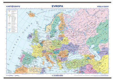 Evropa Státy a území - 1 : 5 000 000