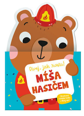 Míša hasičem - Oboustranná rozkládací knížka + dětský metr!