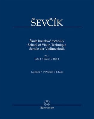 Škola houslové techniky - op. 1, sešit 1, 1. poloha - Otakar Ševčík