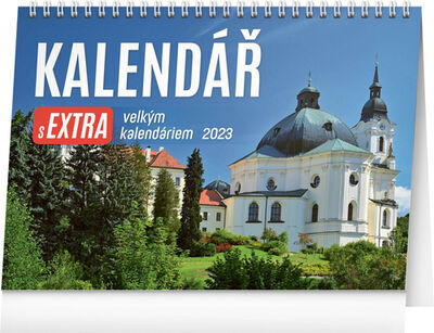 Kalendář s extra velkým kalendáriem 2023 - stolní kalendář