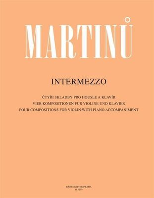 Intermezzo - Čtyři skladby pro housle a klavír - Bohuslav Martinů