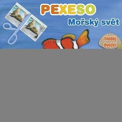 Pexeso sešitové s MAXI kartičkami Mořský svět