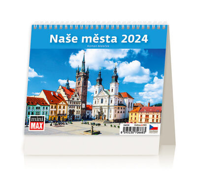 MiniMax Naše města - stolní kalendář 2024