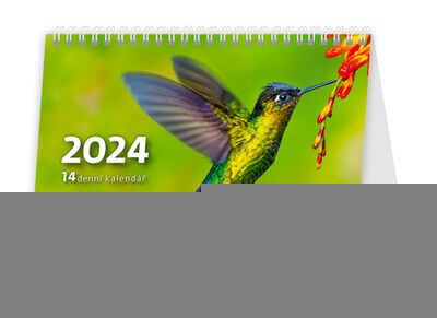 MINI 14denní kalendář - stolní kalendář 2024