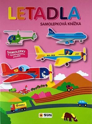 Letadla Samolepková knížka - Samolepky k opakovanému použití