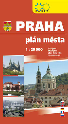 Praha plán města - 1 : 20 000